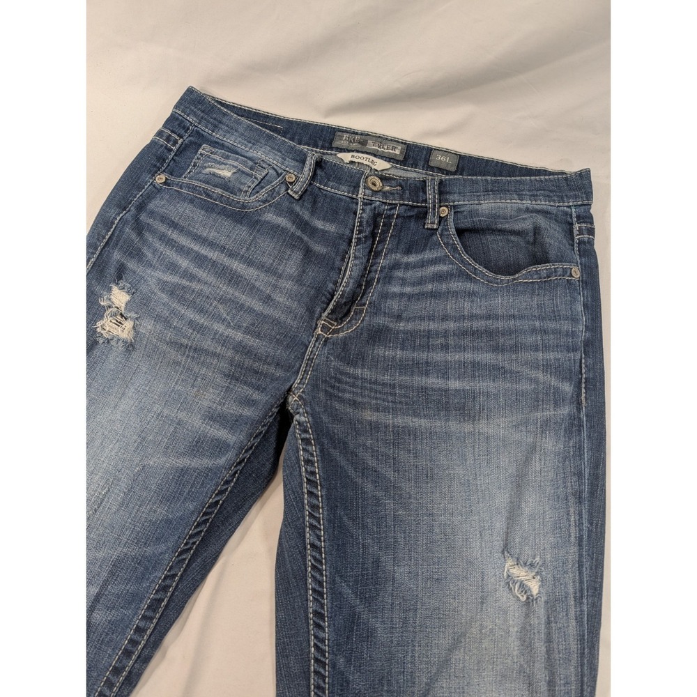 BKE Men's Tyler‎ Blue Jeans Denim 36x34 True Size Medium Wash Stretch Excellent